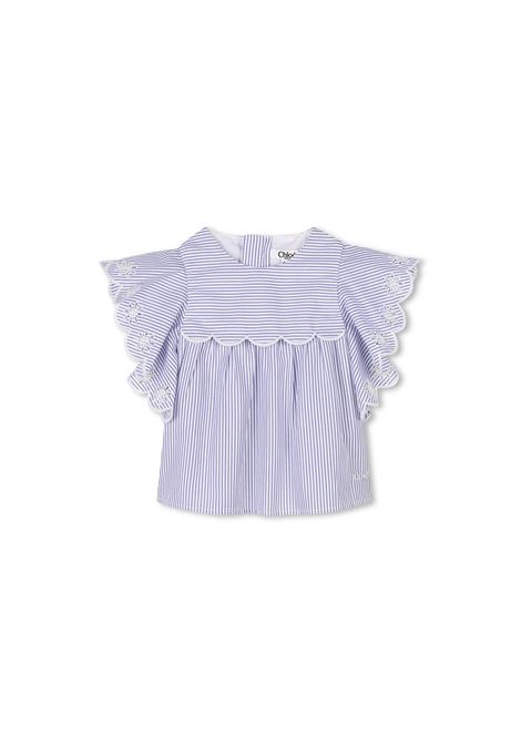 Camicia A Righe CHLOÉ KIDS | C20528N48